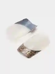 Оливковый накладные ногти с дизайном френч, 24 штуки