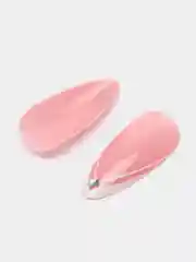 Серебряный накладные ногти с дизайном френч, 24 штуки