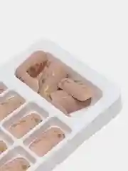 Бронзовый накладные ногти с дизайном, 24 штуки + клей