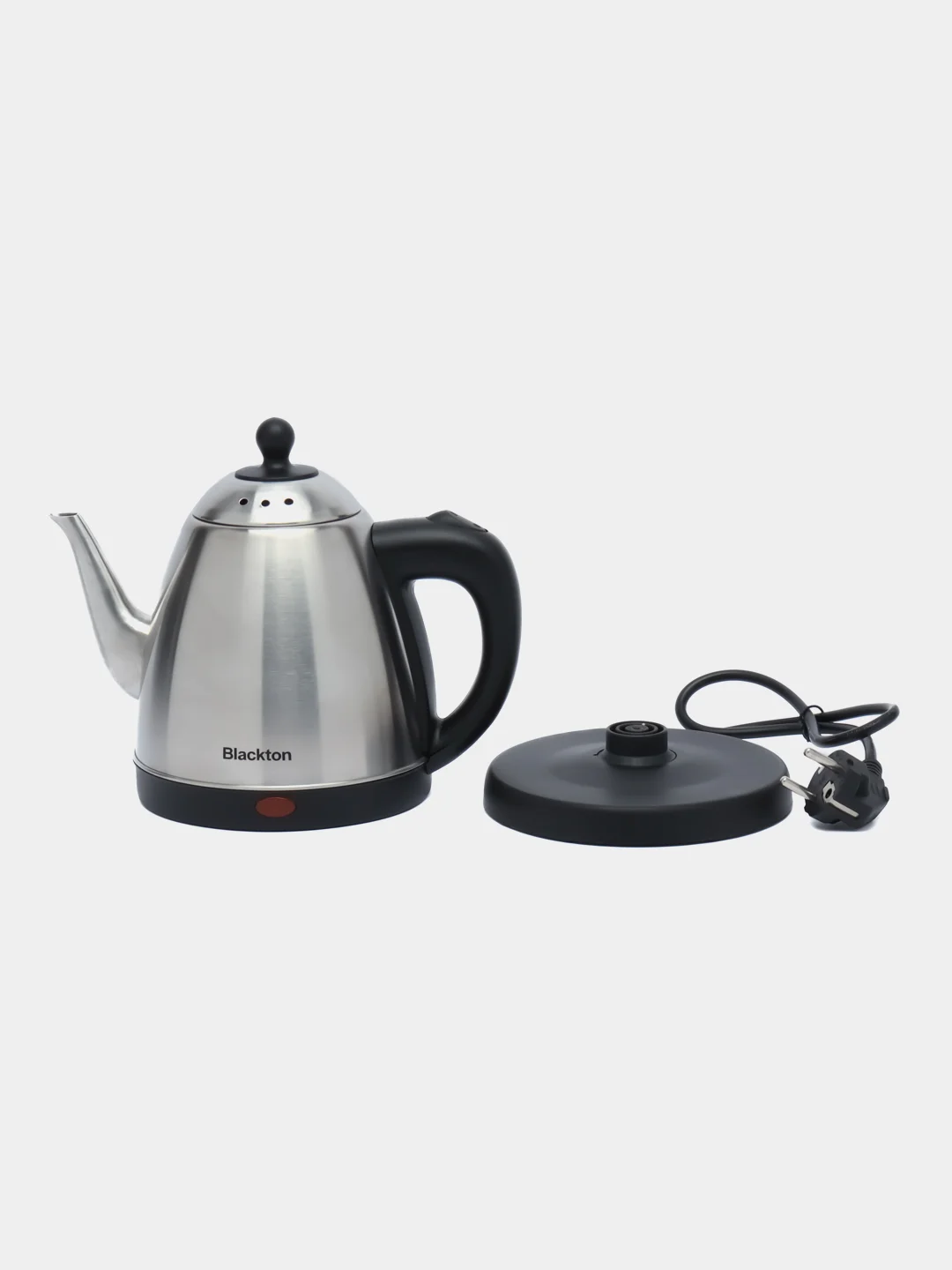 Серый металлик чайник электрический Blackton Bt KT1801S, 1500 Вт, чайник объёмом 1.2л
