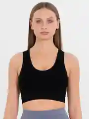 Черный топ спортивный