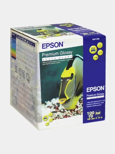 Бумага (C13S041303) EPSON Premium Glossy Photo (100мм х 8м 1 рулон 255 г/м2)