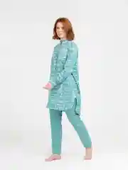 Бирюзовый комплект мусульманский Lilians: туника и брюки