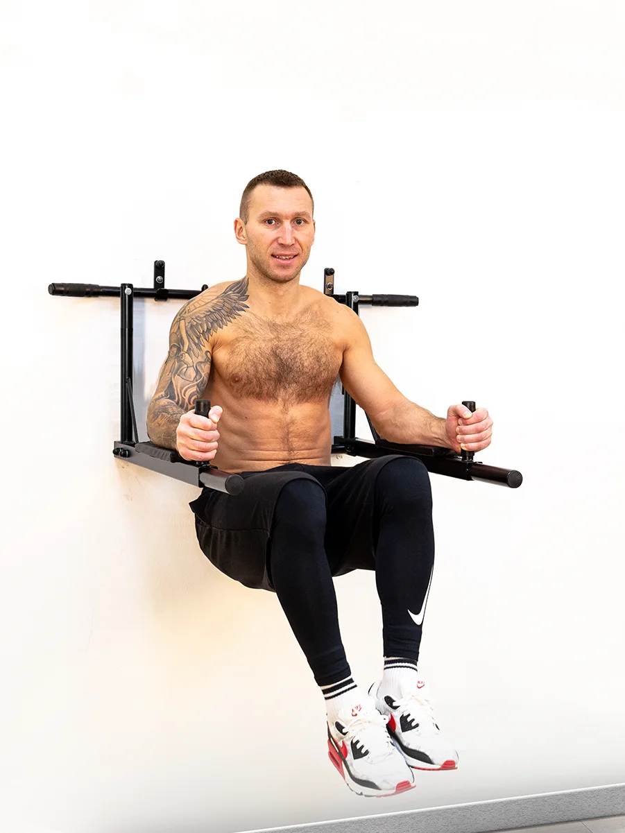 Турник Absolute Champion Прогресс черный усиленный, 300 кг. Турник настенный брусья пресс