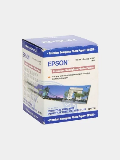 Бумага (C13S041330) EPSON Premium Semiglossy Photo , 10см.x 8м, 251г/м2