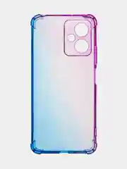 Фиолетовый чехол для Xiaomi Redmi Note 12 5G/12 Pro 5G противоударный силиконовый BROSCORP прозрачный