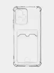 Молочный чехол для Xiaomi Redmi Note 12 5G/12 Pro 5G противоударный силиконовый BROSCORP прозрачный