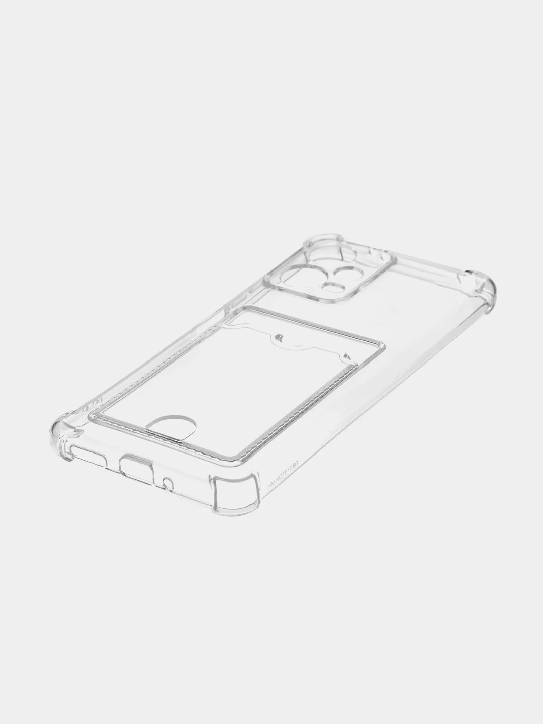 Молочный чехол для Xiaomi Redmi Note 12 5G/12 Pro 5G противоударный силиконовый BROSCORP прозрачный