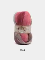 Красный пряжа Alize Angora Gold Batik, 20% шерсть, 80% акрил, 100 г, 550 м