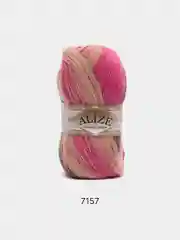 Розовый пряжа Alize Angora Gold Batik, 20% шерсть, 80% акрил, 100 г, 550 м