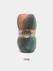 Мятный пряжа Alize Angora Gold Batik, 20% шерсть, 80% акрил, 100 г, 550 м