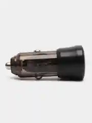Черный автомобильное зарядное устройство PD, с Type-C, USB, зарядка в прикуриватель