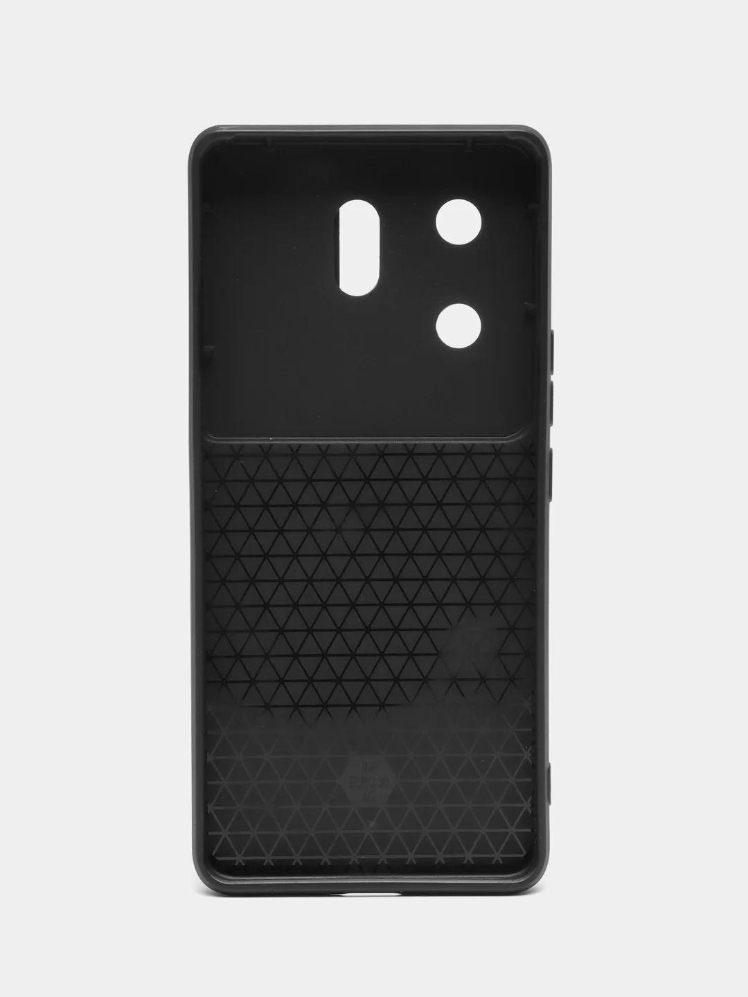 Черный чехол Infinix Zero 30 4G / Зеро 30 4Г противоударный, с металлической подставкой кольцом