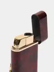 Багровый зажигалка автоген, с часами, в коробке