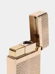 Бронзовый зажигалка автоген, с часами, в коробке