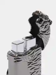 Черный зажигалка автоген, с часами, в коробке