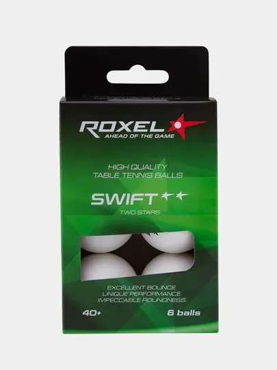 Мяч для настольного тенниса Roxel 2* Swift, 6 штук