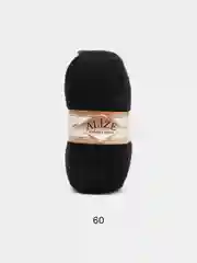 Черный пряжа Alize Angora Gold, 20% шерсть, 80% акрил, 100 г, 550 м, часть 2
