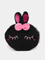 Черный мини кошелек, монетница плюшевая, 10 цветов