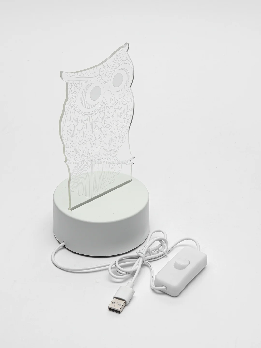 Медный 3d Светильник, ночник, LED, USB, подарок на 8 марта