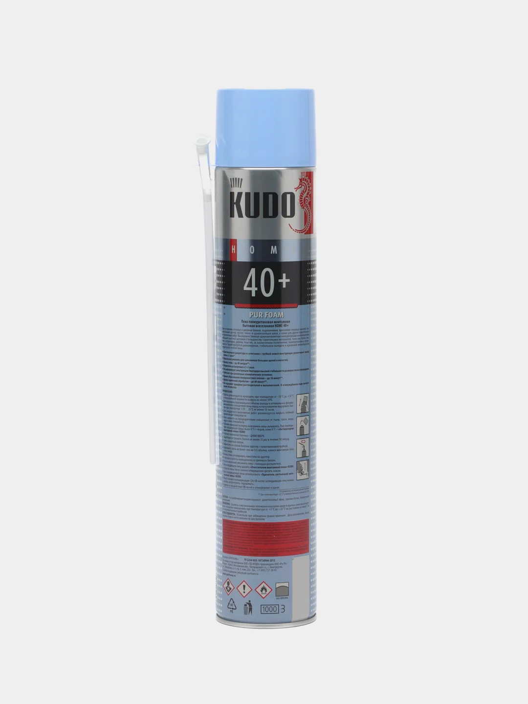 KUDO HOME 40+ пена монтажная, бытовая, всесезонная, 1000 мл