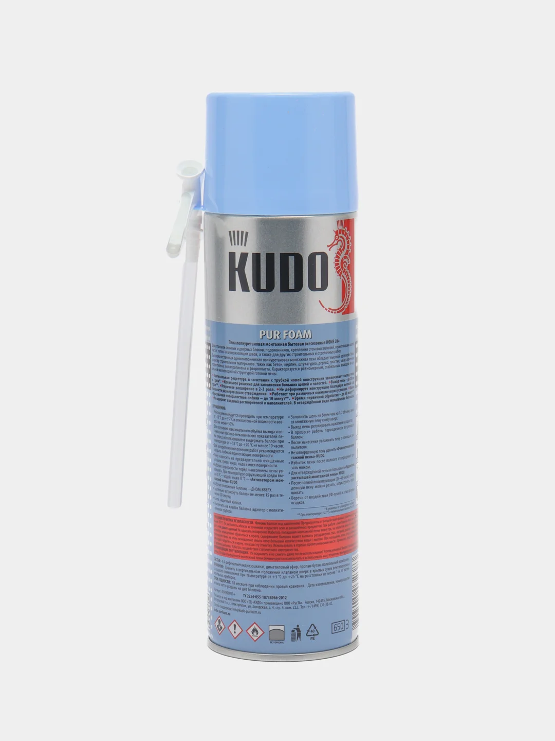 KUDO HOME 20+ пена монтажная, бытовая, всесезонная, 650 мл