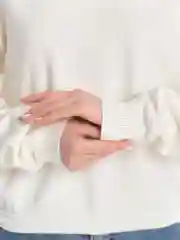 Белый кофта свитшот женская укороченная, лёгкая, свитер