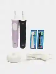 Набор электрических зубных щеток Oral-B Vitality Pro 2 щетки, черная и лиловая