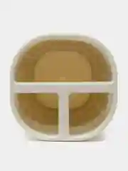 Белый стакан для зубных щеток / подставка ВЯЗАНИЕ IDEA