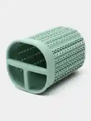 Бирюзовый стакан для зубных щеток / подставка ВЯЗАНИЕ IDEA