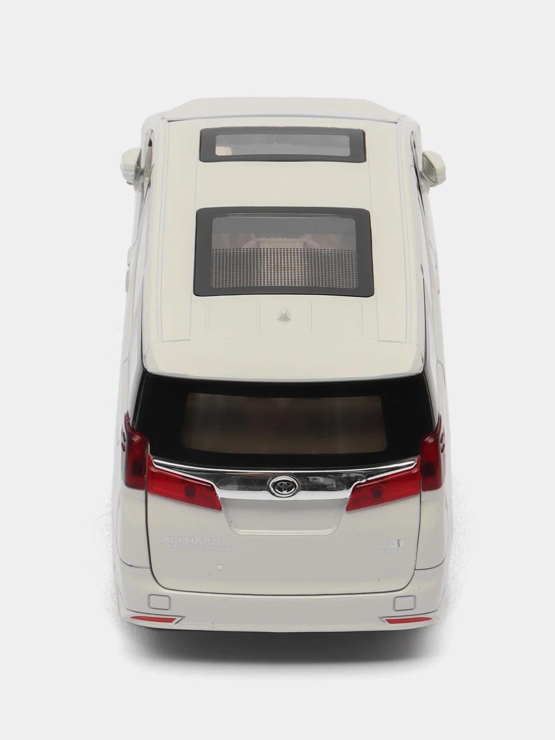 Белый коллекционная машина модель Toyota Alphard (Альфард), 20 см, 1:24