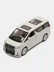 Белый коллекционная машина модель Toyota Alphard (Альфард), 20 см, 1:24