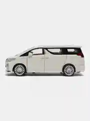 Белый коллекционная машина модель Toyota Alphard (Альфард), 20 см, 1:24