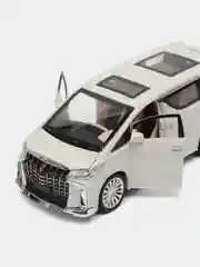 Белый коллекционная машина модель Toyota Alphard (Альфард), 20 см, 1:24