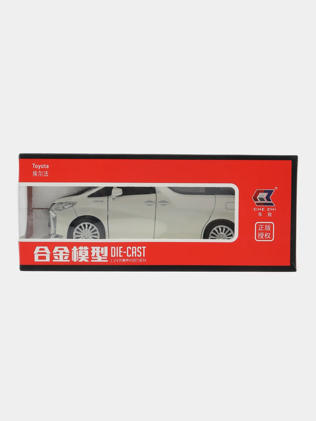 Белый коллекционная машина модель Toyota Alphard (Альфард), 20 см, 1:24