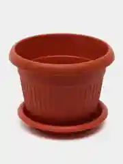 Терракотовый кашпо / горшок для цветов с поддоном ЛИВИЯ IDEA