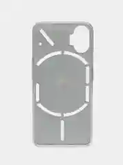 Ледяной силиконовый чехол на Nothing Phone 1 / Нотинг Фон 1 прозрачный, с рисунком, защита камеры