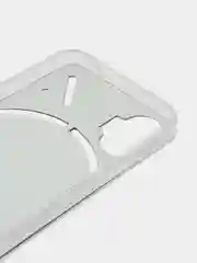 Ледяной силиконовый чехол на Nothing Phone 1 / Нотинг Фон 1 прозрачный, с рисунком, защита камеры