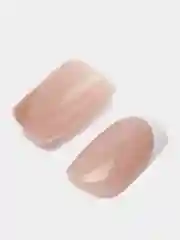 Хаки накладные ногти с дизайном френч, 24 штуки