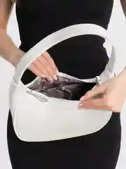 Белый сумка baro из натуральной кожи