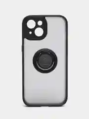 Чехол противоударный для iPhone 15 с магнитом и кольцом