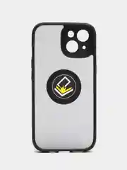 Чехол противоударный для iPhone 15 с магнитом и кольцом