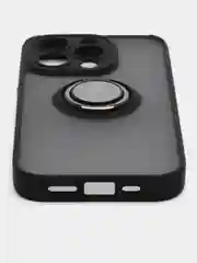 Чехол противоударный для iPhone 15 PRO с магнитом и кольцом