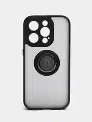Чехол противоударный для iPhone 15 PRO с магнитом и кольцом