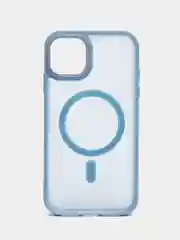 Синий меланж чехол для iPhone 16 Pro, 16, 12, 13, 15 Pro Max, 11, 14 Pro Max, iphone 14, противоударный