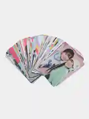 Розовый карточки kpop группы "Twice", 55 штук. Твайс карточки