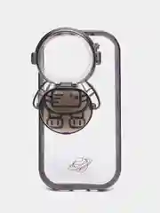 Черный чехол для iPhone 15 Pro Max, 15 Pro, 11, 12, 13, 14, 14 Pro, 13 Pro, 12 Pro КОСМОНАВТ