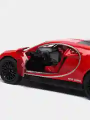Красный металлическая коллекционная машинка Bugatti Chiron