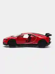 Красный металлическая коллекционная машинка Bugatti Chiron