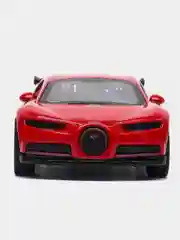 Красный металлическая коллекционная машинка Bugatti Chiron